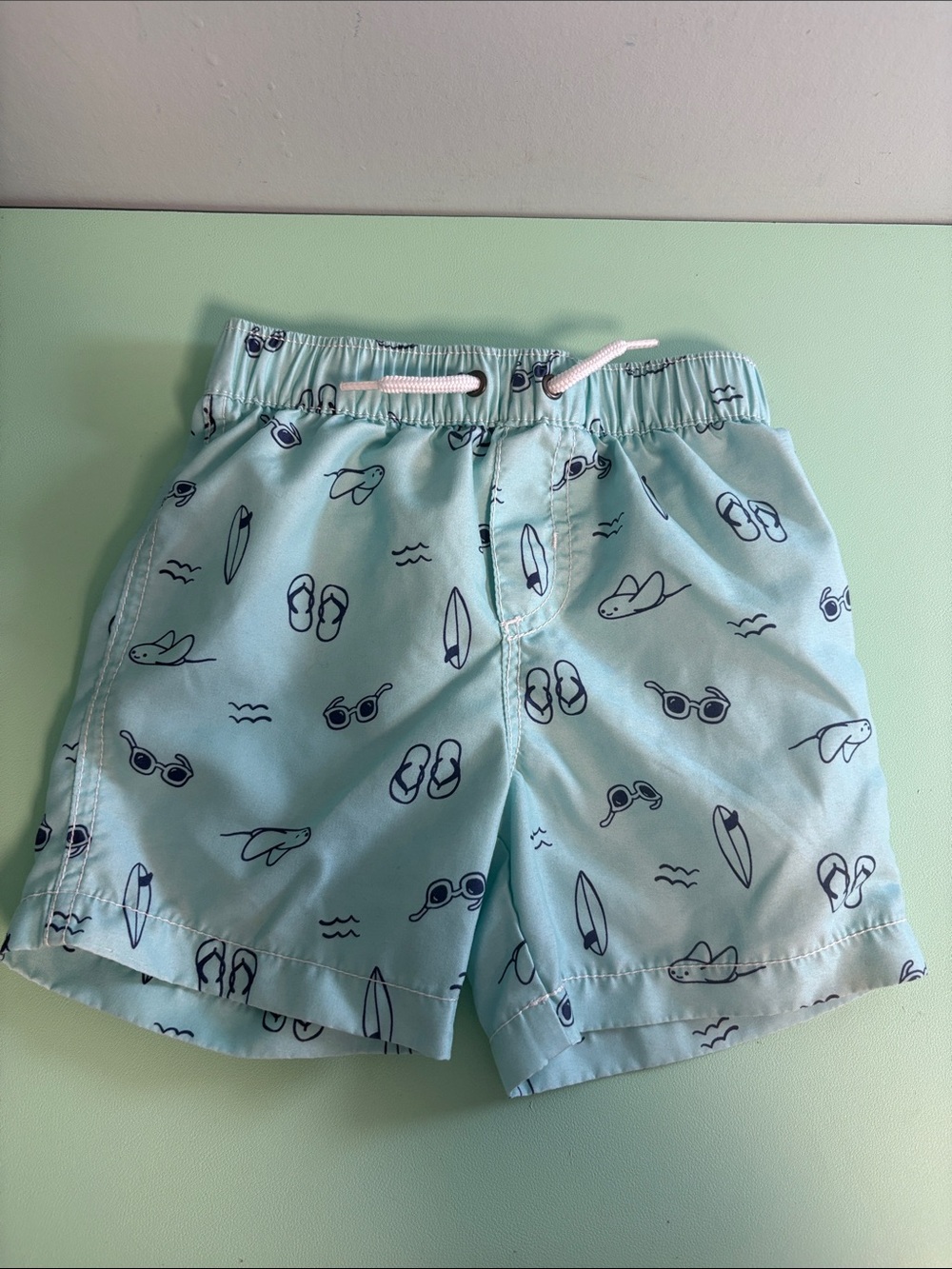Carter’s Aqua Blue Swim Shorts, Baby Boy Size 18months